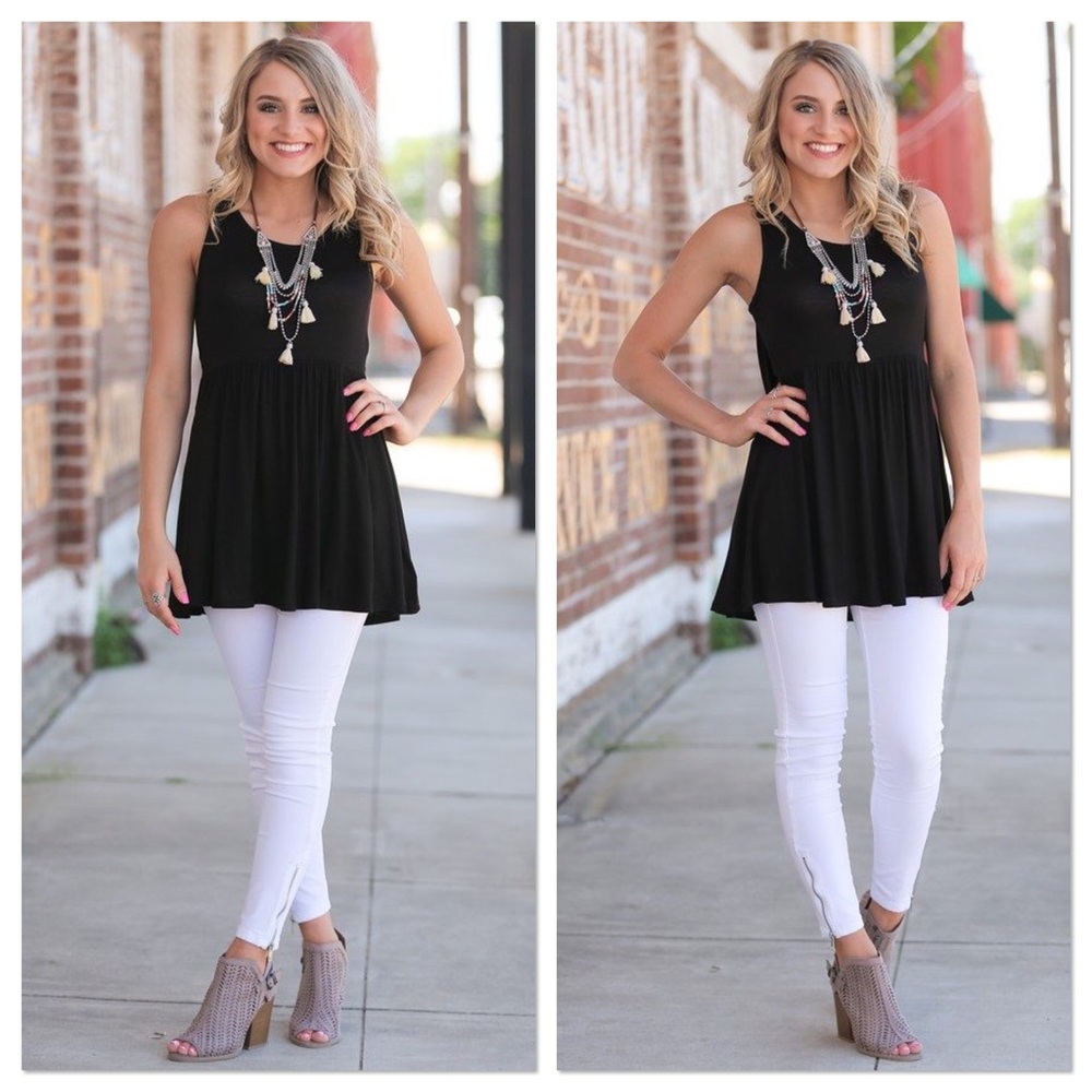 ๐ด LAST ONE! Black sleeveless Tunic - Picture 4 of 4
